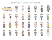 Load image into Gallery viewer, Bible Story Cutouts | Old Testament Scripture Pals | FULL Old Testament