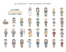 Load image into Gallery viewer, Bible Story Cutouts | Old Testament Scripture Pals | FULL Old Testament