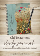 Load image into Gallery viewer, Old Testament Scripture Study Journal for LDS Come, Follow Me 2026 | Floral Fields Cover