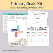 Load image into Gallery viewer, Goal Planning Pages, Primary Activity Days for Girls, Activity Days for boys, LDS goal planning helps PRIMARY Goal Setting Kit for LDS Children and Youth Program | Primary Goal Ideas for Primary Children and Activity Days,