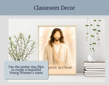 Load image into Gallery viewer, 2027 LDS Youth Theme | Young Women Rejoice in Christ , Philippians 4:4 | Printable YW Posters