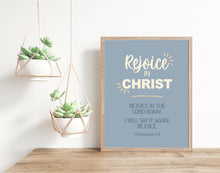 Load image into Gallery viewer, 2027 LDS Youth Theme Poster | Rejoice in Christ | Philippians 4:4 | Young Women Classroom Decor