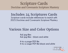 Load image into Gallery viewer, Doctrinal Mastery Scripture Cards - Doctrine and Covenants 2025