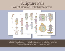 Load image into Gallery viewer, Book of Mormon Scripture Pals HEROES SET