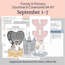 Load image into Gallery viewer, Lesson helps for LDS primary teachers for Come Follow Me 2025 Family scripture study, come follow me for families, FHE lesson outline, primary lesson outline, primary coloring pages, nursery coloring pages, primary activities, activity pages, scripture games, lesson ideas for come follow me, primary children lesson plan, family home evening
September 1-7 Primary Lesson Helps for Come Follow Me 2025 | Home and Church | D&C 93 "Salvation of Zion"