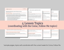 Load image into Gallery viewer, September 1-7 Primary Lesson Helps for Come Follow Me 2025 | Home and Church | D&C 94-97 "Salvation of Zion"