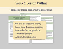 Load image into Gallery viewer, September 13 | LDS Young Women Lesson Helps | For Strength of Youth | Priesthood Restoration | YW & YM FsY | September Week 2