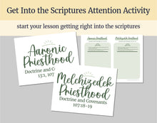 Load image into Gallery viewer, September 13 | LDS Young Women Lesson Helps | For Strength of Youth | Priesthood Restoration | YW & YM FsY | September Week 2