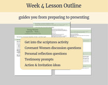 Load image into Gallery viewer, September 27 | LDS Young Women Lesson Helps | For Strength of Youth | Covenant Daughter: Emma Smith | YW FSY | September Week 4