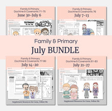 Load image into Gallery viewer, Lesson helps for LDS primary teachers for Come Follow Me 2025 Family scripture study, come follow me for families, FHE lesson outline, primary lesson outline, primary coloring pages, nursery coloring pages, primary activities, activity pages, scripture games, lesson ideas for come follow me, primary children lesson plan, family home evening