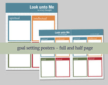 Load image into Gallery viewer, BUNDLE - YW and YM 2025 Youth Theme - Children and Youth Goals Kit " "Look unto Me in Every Thought"