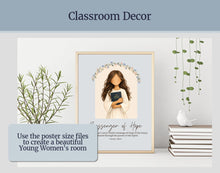 Load image into Gallery viewer, YW Class Names Posters and Handouts with Affirmations | Rejoice in Christ 2027 | Builders of Faith, Messengers of Hope, Gatherers of Light