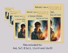 Load image into Gallery viewer, YW YM Poster 2024- "I Am a Disciple of Jesus Christ" | 3 Nephi 5:13