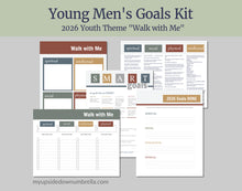 Load image into Gallery viewer, BUNDLE - YW and YM 2026 Youth Theme - Children and Youth Goals Kit " "Walk with Me"