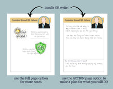 Load image into Gallery viewer, General Conference Posters for Notes and Doodling