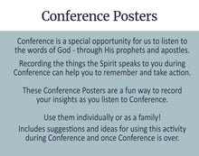 Load image into Gallery viewer, General Conference Posters for Notes and Doodling