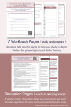 Load image into Gallery viewer, April 2023 General Conference RS lesson plans, Relief Society Lesson handouts for Never Give Up an Opportunity to Testify of Christ - Bonnie H. Cordon