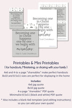 Load image into Gallery viewer, "One in Christ" by Elder D. Todd Christofferson - April 2023 General Conference Study Kit