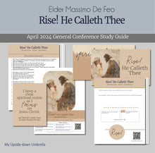 Load image into Gallery viewer, RS lesson outline and lesson helps for relief society teachers -"Rise! He Calleth Thee" by Elder Massimo De Feofrom the April 2024 General Conference