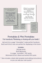 Load image into Gallery viewer, Apirl 2023 General Conference printable handouts - The Work of the Temple and Family History - One and the Same Work by Elder Benjamin De Hoyos - Quotes