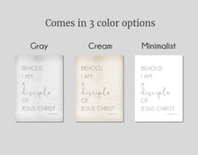 Load image into Gallery viewer, YW Poster 2024- "I Am a Disciple of Jesus Chrsit" - Farmhouse Style