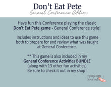 Load image into Gallery viewer, Don't Eat Pete - General Conferene Edition (A General Conference Game)