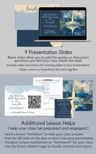 Load image into Gallery viewer, RS lesson helps and lesson outline from April 2024 General Conference - All Will Be Well Because of Temple Covenants by Presdient Henry B Erying April 2024 General Conference