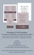 Load image into Gallery viewer, "We Are His Children" by Elder Christophe G. Giraud-Carrier from the October 2023 General Conference printable quotes