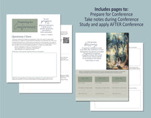 Load image into Gallery viewer, General Conference Notebook for Young Women - Undated - Use for Any Session!