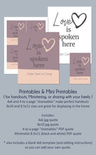 Load image into Gallery viewer, Love is Spoken Here - Elder Gerrit W. Gong - October 2023 General Conference printable quotes for FHE or RS lesson