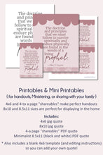 Load image into Gallery viewer, April 2023 General Conference printable quotes "A Living Prophet for the Latter Days" by Elder Allen D. Haynie RS Lesson Handout