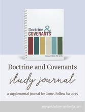 Load image into Gallery viewer, Doctrine and Covenants Scripture Journal for Come, Follow Me 2025 - Color Blocks