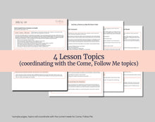 Load image into Gallery viewer, July 14-20, Lesson Helps for Home, Church | Primary Come, Follow Me 2025 | D&C 77-78 "I Will Lead You Along" | Coloring, Activities, Games