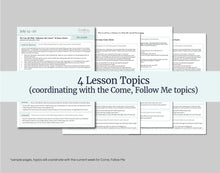 Load image into Gallery viewer, July 14-20 - LDS Youth Lesson Helps | Youth Sunday School Outline | Doctrine and Covenants 77-80 - Come Follow Me, "I Will Lead You Along"