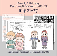 Load image into Gallery viewer, July BUNDLE Lesson Helps for Home and Church | Primary Come, Follow Me 2025 | 4 Weeks of Lesson Helps | CFM for Families (BUNDLE Savings!)