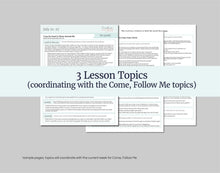 Load image into Gallery viewer, July 21-27 LDS Youth Lesson Outline | Young Women- Young Men | D&C 81-83, Doctrine Covenants Come Follow Me 2025, "Where Much Is Given"