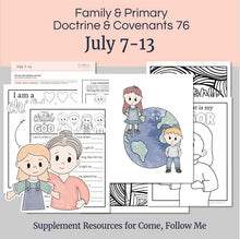 Load image into Gallery viewer, Lesson helps for LDS primary teachers for Come Follow Me 2025 Family scripture study, come follow me for families, FHE lesson outline, primary lesson outline, primary coloring pages, nursery coloring pages, primary activities, activity pages, scripture games, lesson ideas for come follow me, primary children lesson plan, family home evening
June 30-July 6, Lesson Helps for Home, Church | Primary Come, Follow Me 2025 | D&C 71-75 "No Weapon... Shall Prosper" | Coloring, Activities