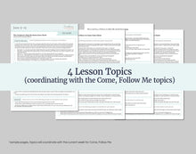 Load image into Gallery viewer, June 9-15 - LDS Youth Lesson Helps | Youth Sunday School | Doctrine and Covenants 60-63 - Come Follow Me, "I Am with the Faithful Always"