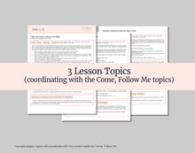 Load image into Gallery viewer, June 2-8, Lesson Helps for Home, Church | Primary Come, Follow Me 2025 | D&C 58-59 "Anxiously Engaged in a Good Cause"