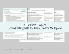 Load image into Gallery viewer, June 16-22 LDS Youth Lesson Outline | Young Women- YM | D&C 64-66, Doctrine Covenants Come Follow Me 2025, "The Heart and a Willing Mind"