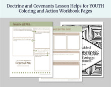 Load image into Gallery viewer, June 16-22 LDS Youth Lesson Outline | Young Women- YM | D&C 64-66, Doctrine Covenants Come Follow Me 2025, "The Heart and a Willing Mind"