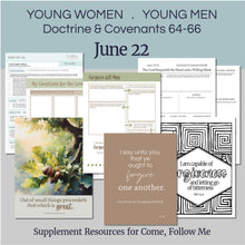 Load image into Gallery viewer, June BuNDLE Lesson Helps for Home and Church | Youth Come, Follow Me 2025 | 5 Weeks of Lesson Helps for LDS Youth - YW YM - Bundle Savings!