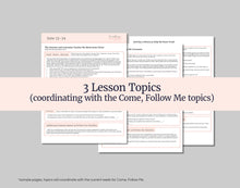 Load image into Gallery viewer, June 23-29, Lesson Helps for Home, Church | Primary Come, Follow Me 2025 | D&C 67-70 "the Riches of the Earth"