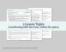 Load image into Gallery viewer, June 23-29 - LDS Youth Lesson Helps | Youth Sunday School | YW Lesson, YM D&C 67-70 - Come Follow Me, "Worth the Riches of the Whole Earth"