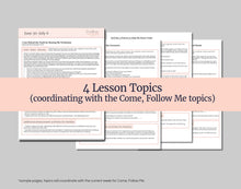 Load image into Gallery viewer, June 30-July 6, Lesson Helps for Home, Church | Primary Come, Follow Me 2025 | D&C 71-75 "No Weapon... Shall Prosper" | Coloring, Activities