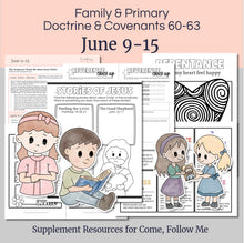 Load image into Gallery viewer, June BUNDLE Lesson Helps for Home and Church | Primary Come, Follow Me 2025 | Weeks of Lesson Helps | CFM for Families