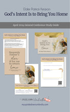 Load image into Gallery viewer, gods intent is to bring you home by patrick kearon april 2024 general conference RS lesson outline and lesson plan for Elders Quroum lesson