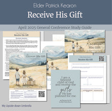 Load image into Gallery viewer, General Conference study guide for Elder Patrick Kearon relief society lesson helps for LDS women, RS lesson ideas, lesson handouts, study worksheets and workbook, lesson outline, lesson plan, Relief Society General Conference lesson, Elder’s Quorum lesson, artwork