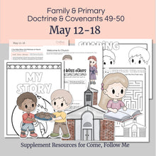 Load image into Gallery viewer, May 12-18 Lesson Outline Plan for Primary Come, Follow Me 2025 | D&C 46-48 "Seek Ye Earnestly the Best Gifts" | Coloring and Activity Pages, Lesson helps for LDS primary teachers for Come Follow Me 2025 Family scripture study, come follow me for families, FHE lesson outline, primary lesson outline, primary coloring pages, nursery coloring pages, primary activities, activity pages, scripture games, lesson ideas for come follow me, primary children lesson plan, family home evening