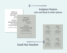 Load image into Gallery viewer, May 12-18 - LDS Youth Lesson Helps | Youth Sunday School | Doctrine and Covenants 46-48 - Come Follow Me, "Seek Ye Earnestly the Best Gifts"